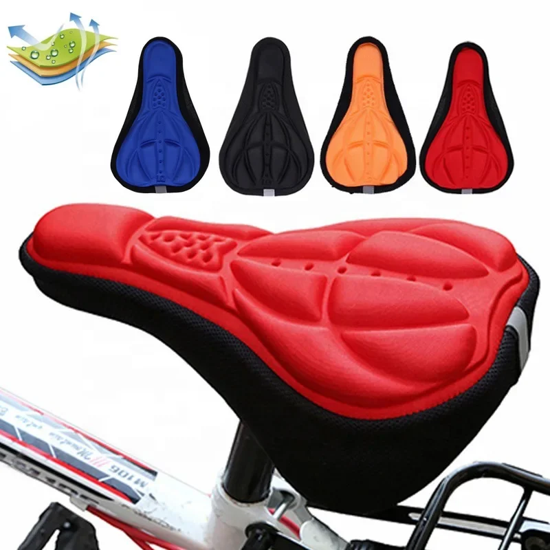 1pcs bicycle saddle 3d soft bike seat cover comfortable foam seat cushion cycling saddle for bicycle bike accessories