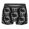 funny boxer hello kitty dark gothic gun shorts panties men's underwear breathable underpants for homme s xxl