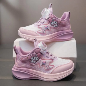 hello kitty kuromi children sanrio mesh sneakers kawaii cartoon spring and autumn new anime running shoes soft sole daddy shoes