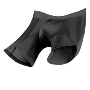 men underwear ice silk boxers shorts homme breathable panties man u convex pouch underpants cueca calzoncillo large size s 3xl