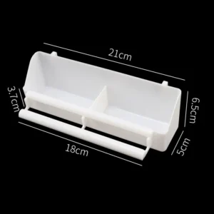parrot feeder feeding box pets bird food box double grid stand bird feeding trough food container bird cage accessories