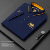 2023 high quality men's cotton embroidered polo shirt summer new high end business casual lapel short sleeve polo shirt for men