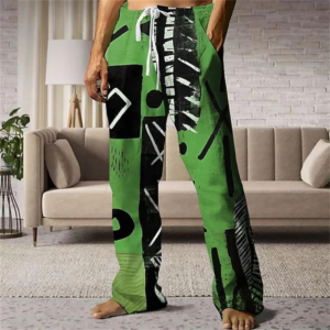 2025 new trend men's casual trousers everyday versatile casual pants outdoor fashion street drawstring straight leg pants