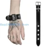 652f adjustable wrist belt buckles cuff bangle bracelet for men women punk party
