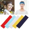 1pc hair accessories yoga headwear fitness yoga hair bands solid color sports headbands elastic