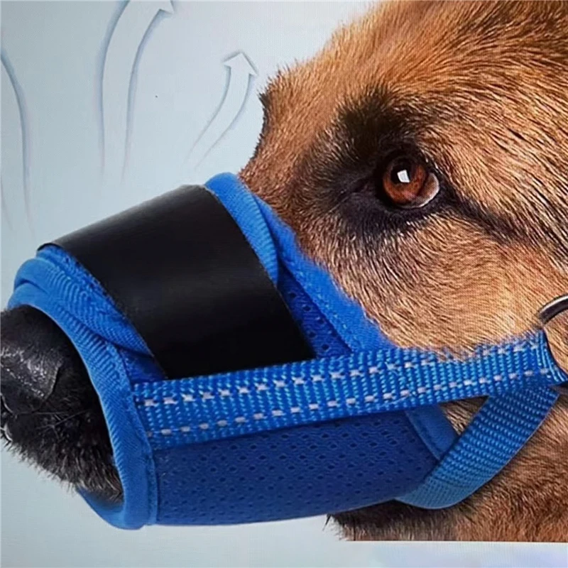new dog mask adjustable mouth cover mask mesh breathable muzzles dog mouth muzzle anti bite anti accidental eating pet products