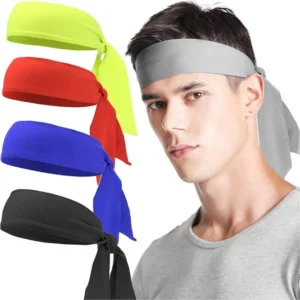 quality head tie tennis fitness accessories yoga hair ribbon sports sweat headband jogging sport sweatband pirate headbands