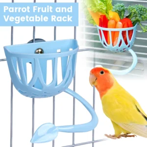 1pcs pet parrot feeder hanging cage fruit vegetable container feeding cup cuttlebone stand holder pet cage accessories supplies