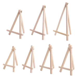 holder painting & sketch wood mini easel foldable portable triangle display stand small desk stand tripod artworks
