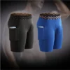 ice silk men's sports long underwear pocket quick drying flat boxers male u convex pouch panties running fitness yoga shorts