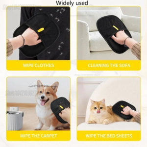 wool lint gloves animal hair removal hairs dog pet cleaning tool gloves cat dog hair remover brush grooming pet accessories tool