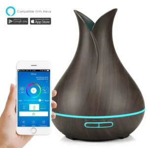wifi smart air humidifier 400ml essential oil diffuser deco home ball perfume wood aroma air wireless humidifiers home fragrance