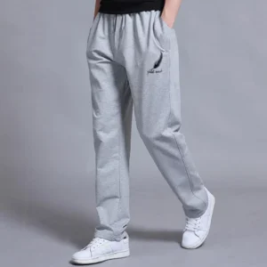 male trousers thin long trousers men sports running long pants trendy summer straight leg long sweatpants daily clothing