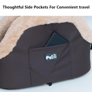 winter warm plush pet carrying bag small dog cat 10kg load bearing travel portable cat dog car passenger seat safety bag 애완동물 가방