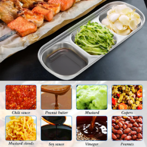 2pcs pet feeding trays multi grid fodder plates stainless steel small animal food dishes hamster accessories durable easy clean