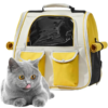 pet backpack breathable pet cat dog bag carrier backpack multi pocket small medium pets traveling hikingcomfortable durable