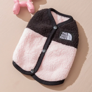 maltese plush vest winter dog clothes warm yorkshire two legged fleece jacket trendy pet apparel with traction buckle