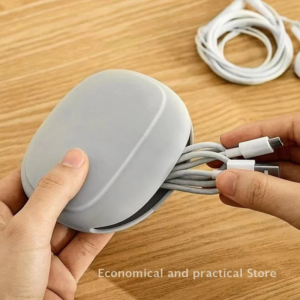 portable silicone data cable storage bag headphone storage box cute phone charger key lipstick storage bag travel wire organizer