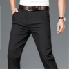spring autumn smart casual suit pants men stretch straight black khaki trousers mens formal office solid color suit pants man