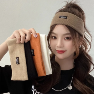 exercise cycling headband breathable knit sweatband yoga running moisture wicking sports accessory for workouts sports safety