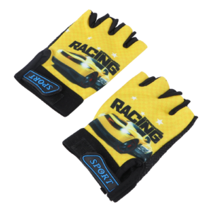 yellow half finger children gloves kids cycling gloves boys girls outdoor sports accessory running riding biking hiking