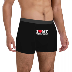 i love my girlfriend men underwear boxer briefs shorts panties humor soft underpants for male