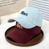 retro letter embroidery baseball hat for for women men fashion duck tongue cap outdoor sunshade peaked caps solid color visors