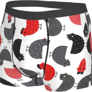 creative cartoon chicken print mens boxer briefs funny men underwear men briefs comfort soft boxer briefs