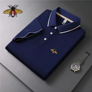 high quality summer embroidered polo shirt, family clothing, men's fashion, business, leisure, breathable, cool, quick drying sh