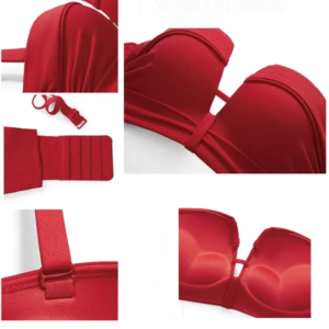 women's bra small chest comfort push up brasieres no steel ring underwear sexy backless bras red black bralette
