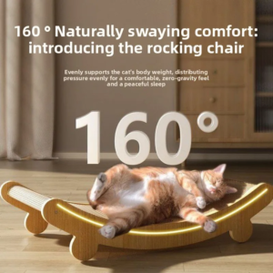 cat rocking chairs beds cat scratcher board cat hammock adjustable detachable wood sisal hemp comfortable pet hanging basket