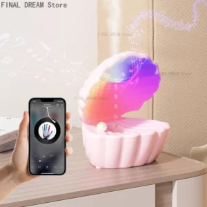 dolphin anti gravity water droplet humidifier bluetooth speaker, light tone humidifier, colorful lights, for home deco, gift