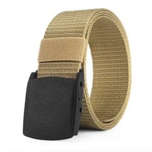 120cm army green belt outdoor canvas belt metal free training nylon tactical belt with belt loop sports belts for men women