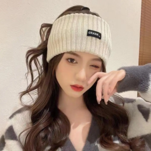 elastic knitted headbands hat wide sports hair bands women headband solid color hair accessories warm headwrap winter headbands