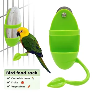 1pcs pet parrot feeder hanging cage fruit vegetable container feeding cup cuttlebone stand holder pet cage accessories supplies