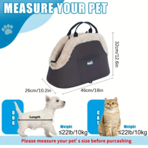 winter warm plush pet carrying bag small dog cat 10kg load bearing travel portable cat dog car passenger seat safety bag 애완동물 가방