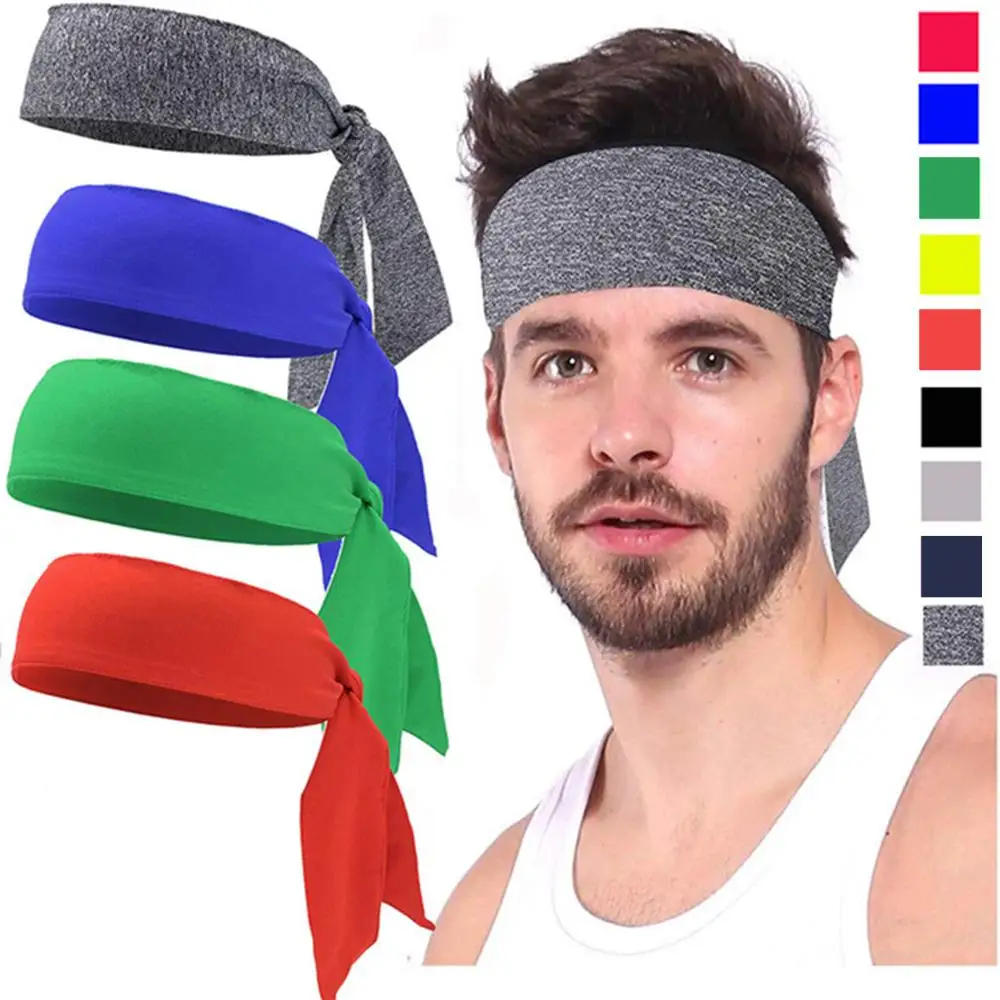 quality head tie tennis fitness accessories yoga hair ribbon sports sweat headband jogging sport sweatband pirate headbands