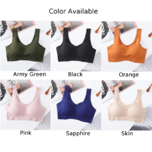 lingerie bra bralettes women bra women's seamless wireless nylon bralette padded yoga sports running crop top vest
