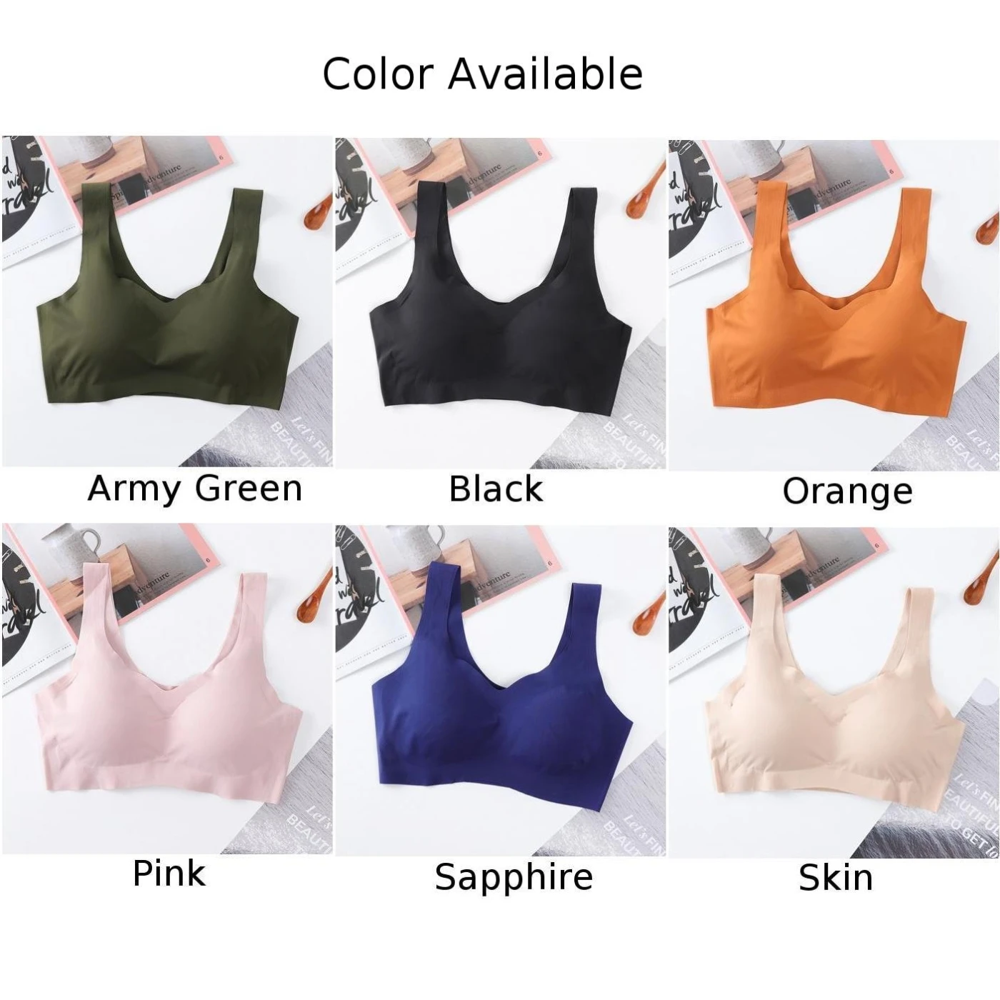 lingerie bra bralettes women bra women's seamless wireless nylon bralette padded yoga sports running crop top vest