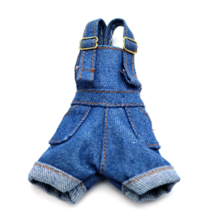 creativity denim jeans doll suspenders trousers outfit crop top cloth cowboy 29cm doll wearable girls