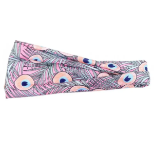 european and american printed hair band temperament head wide side wash hair accessories women's headscarf sports bandage