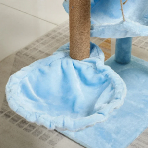 big large cat scratcher tree tower wooden cat tree house three story pet scratch post jumping platform hammock tree