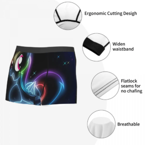 men's rainbow dash mlp underwear cartoon novelty boxer briefs shorts panties male breathable underpants s xxl
