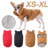 autumn winter dog clothes for small medium dogs cats puppy jacket with d ring warm cat coat chihuahua bulldog pug pet overalls