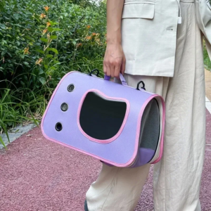 portable foldable breathable pet carrier bag lightweight for small dogs cats outdoor cat kitten shoulder carrying bag.