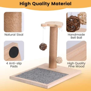 2025 stylish classic cat furniture scratcher tree comfort and entertainment combined eco friendly wood material