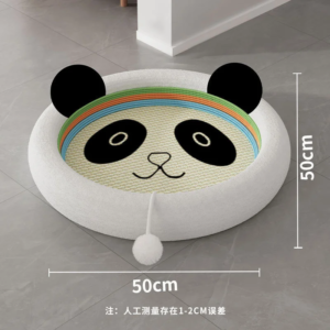 round sisal cat scratching bowl bed combo natural durable cat scratcher for indoor cats kittens cozy home decor tabletop gift