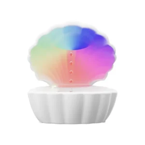 portable shell shape anti gravity air humidifier bluetooth speaker rgb atmosphere sleep aid night light for home deco