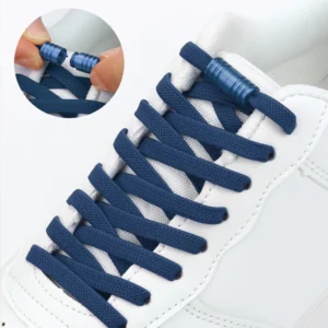 no tie shoelaces kids adult sneakers shoelace elastic flat shoe laces quick lazy shoe strings rubber shoelace metal lock laces