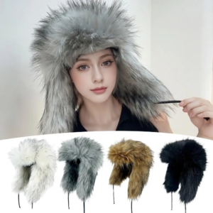 korea ear protection cap plush beanie hat women autumn winter thick fluffy faux fur russian hat beanies pullover caps bomber hat